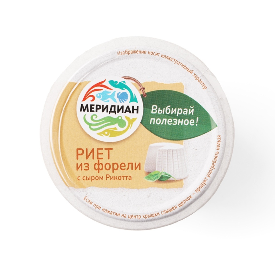 

Риет из форели Меридиан с сыром Рикотта 100 г