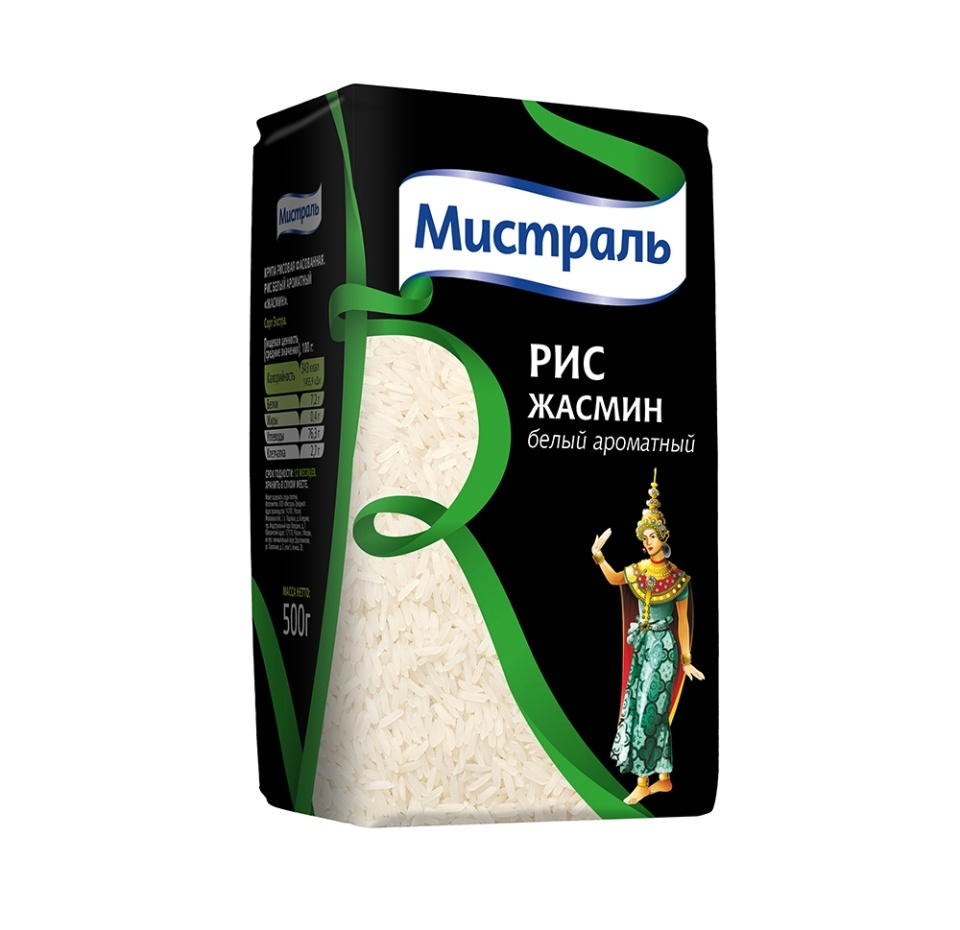 

Крупа Мистраль Рис Жасмин 500 г