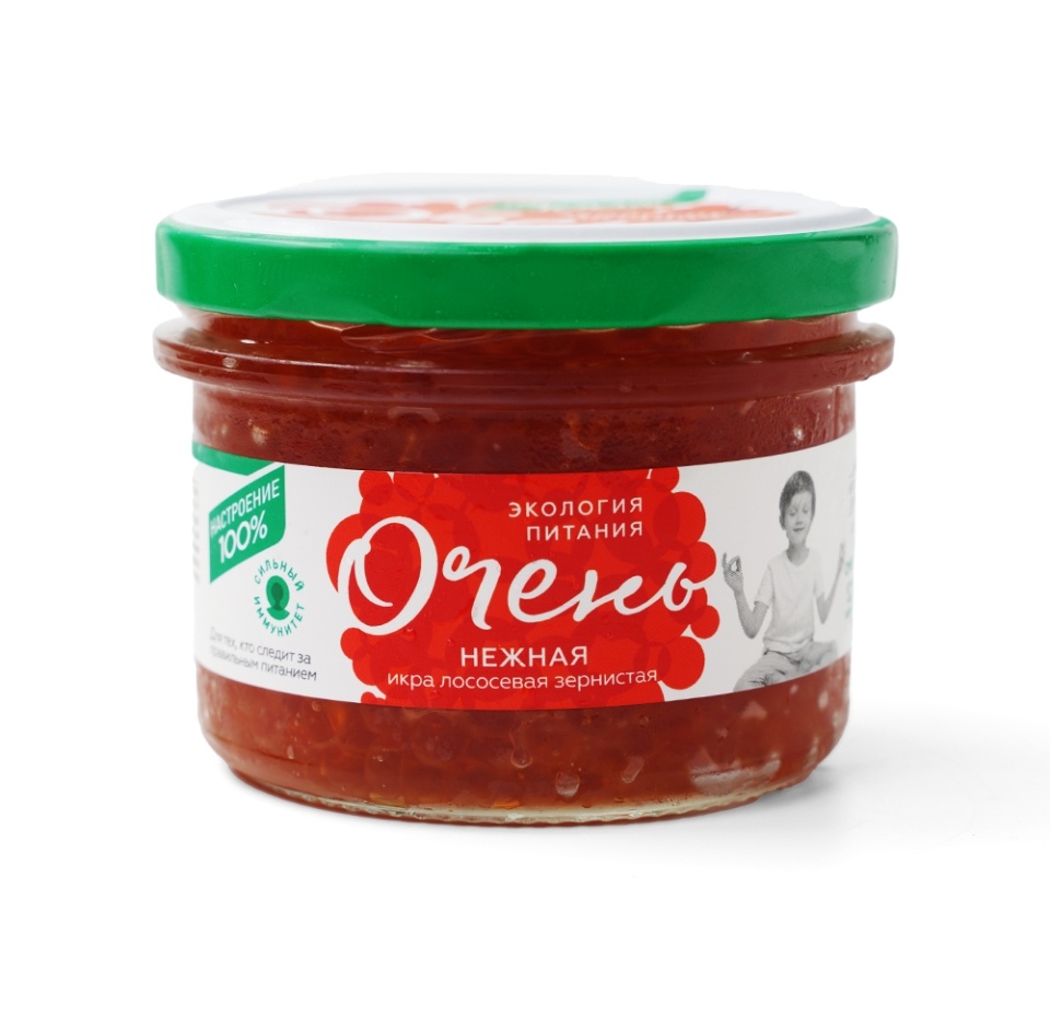 

Икра красная Очень малосольная зернистая Нежная 220 г