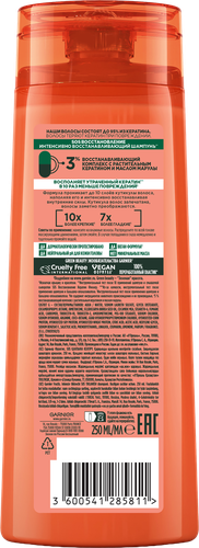 

Шампунь укрепляющий Garnier Fructis для волос SOS Восстановление для поврежденных волос 250 мл