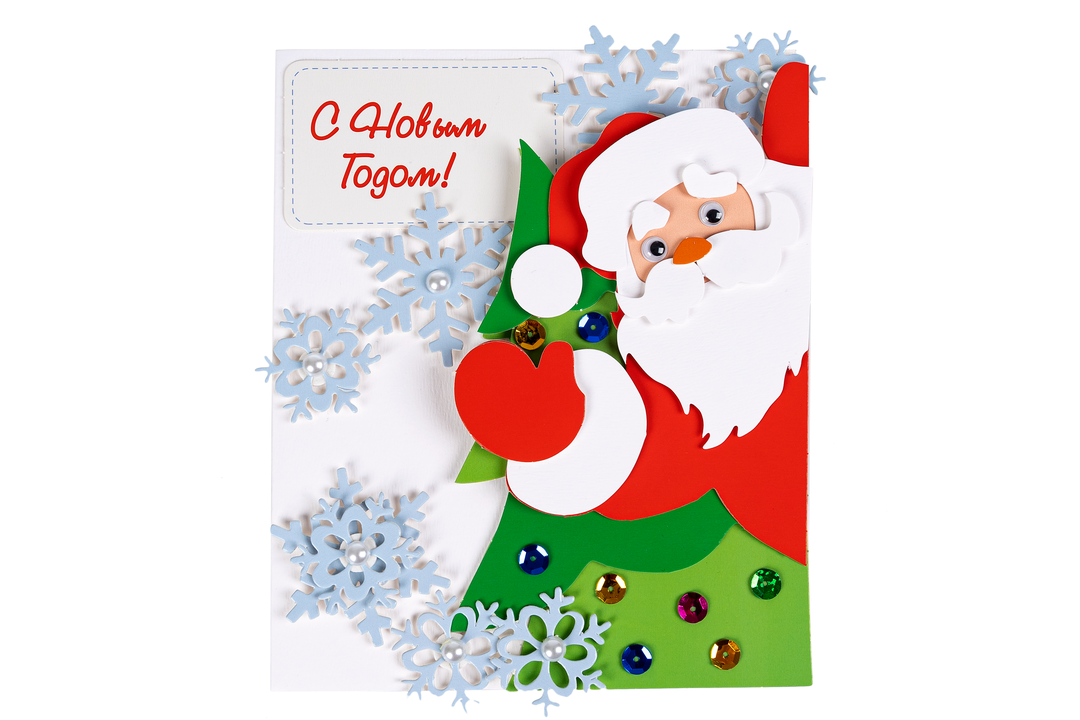

Набор для творчества Bondibon Новогодняя открытка своими руками