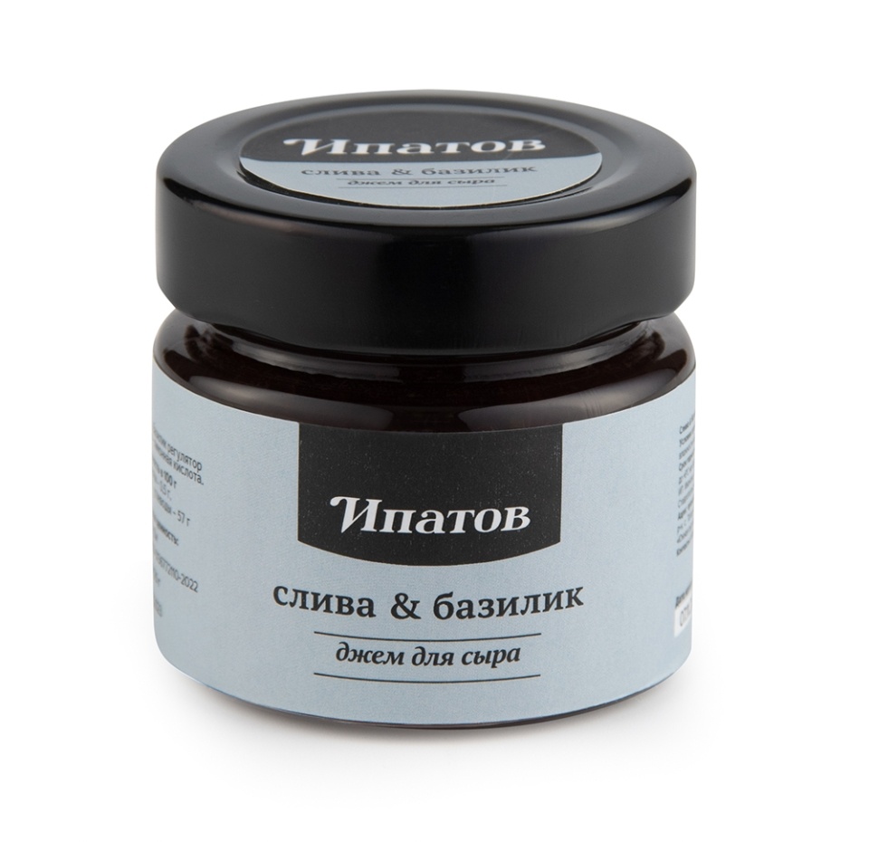 

Джем для сыра Ипатов Слива & базилик 125 г
