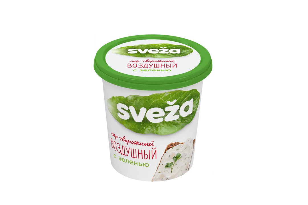 

Сыр творожный Sveza Воздушный с зеленью 60% 150 г