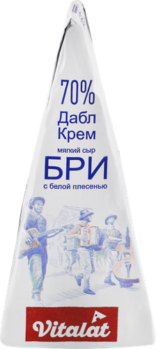 

Сыр Vitalat мягкий Бри Дабл Крем 70% без змж 180 г