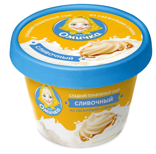 

Сыр плавленый Омичка сливочный сладкий 30% БЗМЖ 230 г