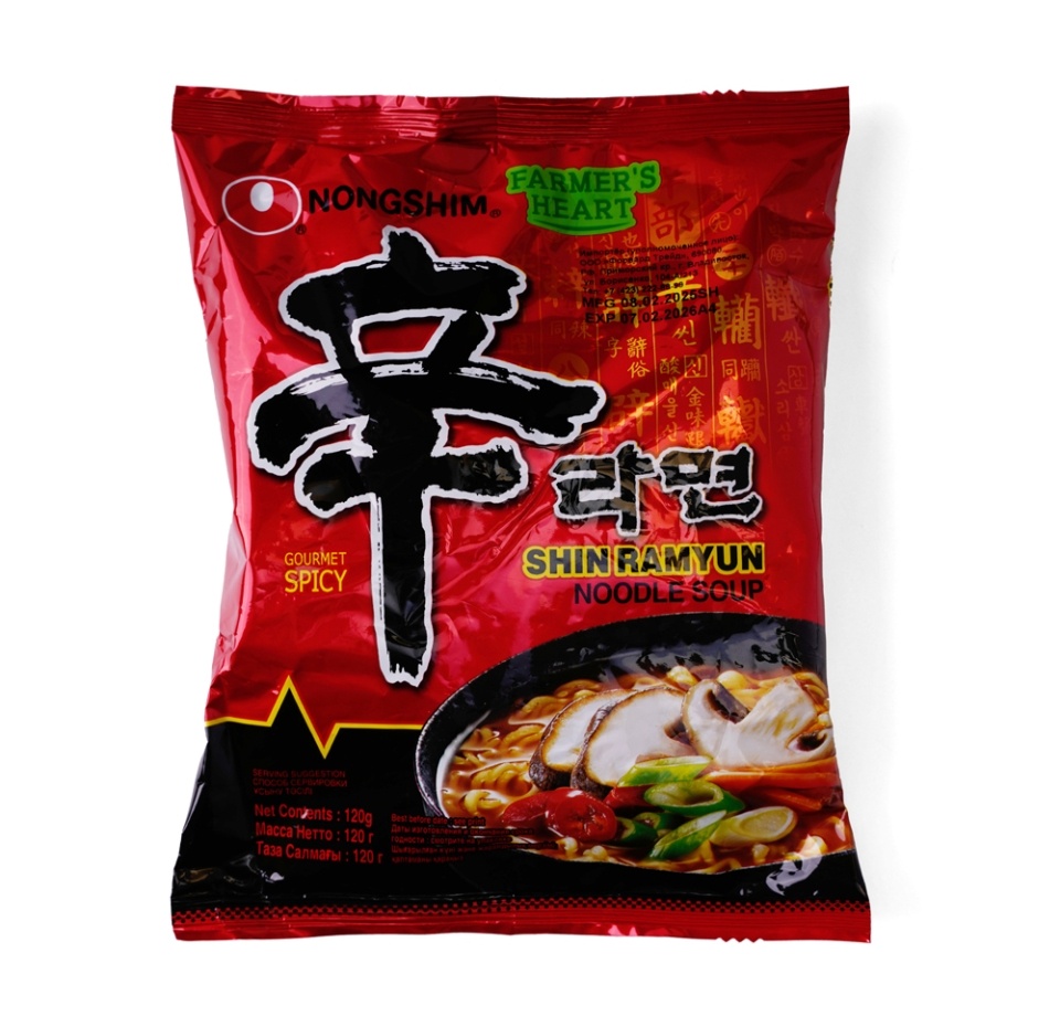 

Лапша быстрого приготовления Nongshim Шин Рамен 120 г