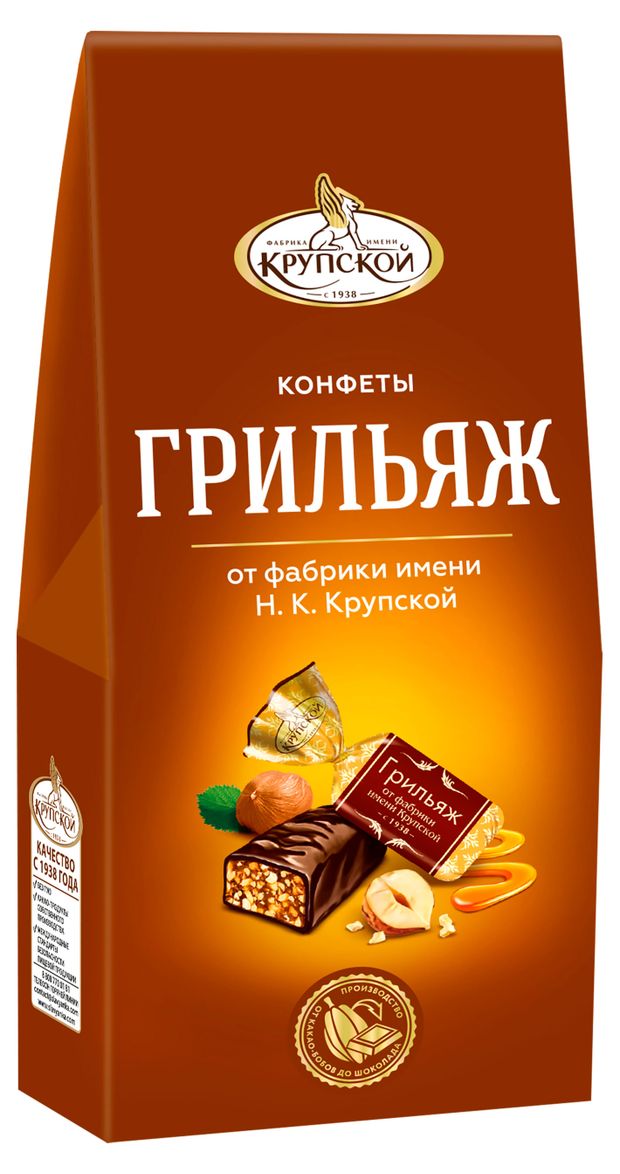 

Конфеты Фабрика имени Крупской Грильяж 146 г