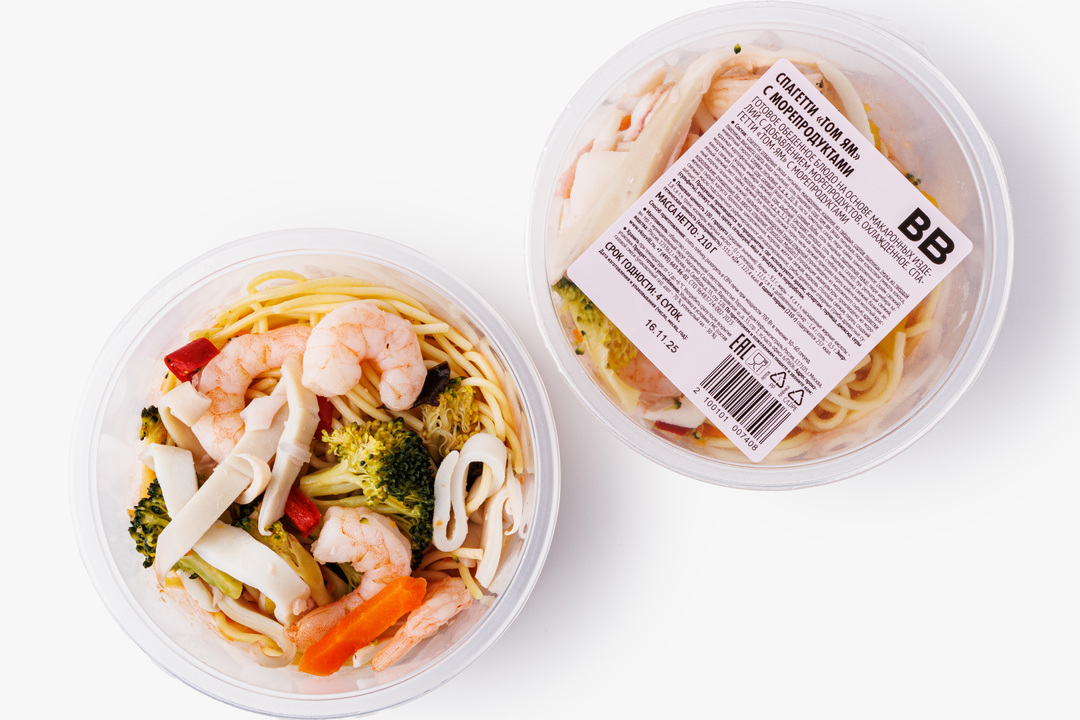 

Спагетти ВкусВилл Том ям с морепродуктами 210 г