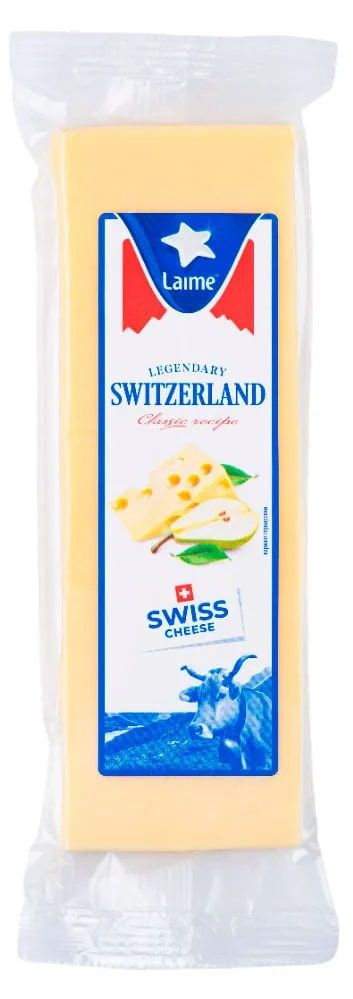 

Сыр твердый Laime Швейцарский 45% 180 г