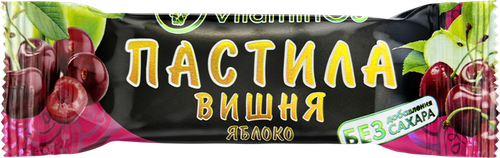 

Пастила натуральная Vitaminos Вишня без сахара 40 г