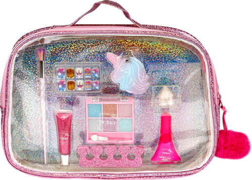 

Косметика детская Lukky в косметичке-чемоданчике с плюшевым брелоком