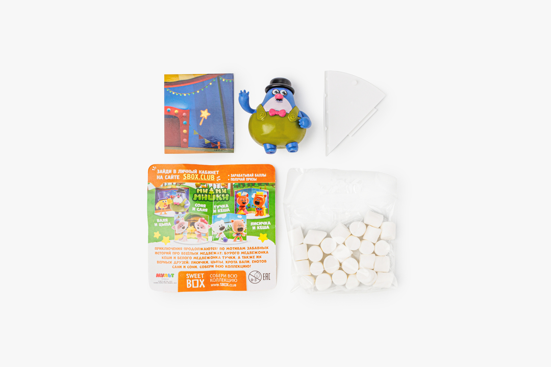 

Сладкий бокс Sweet Box Ми-ми-мишки с игрушкой и маршмеллоу 10 г игрушка в ассортименте