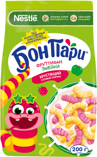 

Готовый завтрак Бон Пари Фруттифан Змейки 200 г