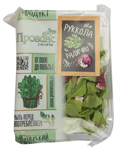 

Смесь салатная Прованс Руккола и Радичио 125 г