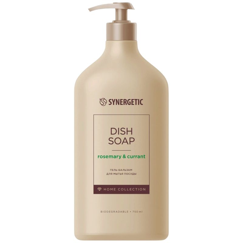 

Гель-бальзам для мытья посуды Synergetic Розмарин и смородина 750 мл