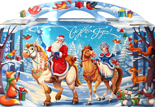 

Подарок новогодний ИП Запорожец Песни зимы 1.2 кг дизайн упаковки в ассортименте