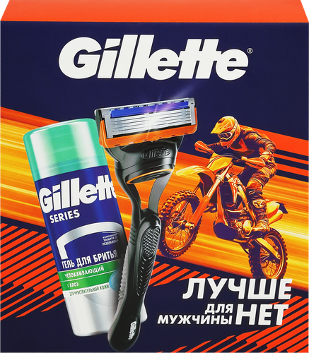 

Набор подарочный Gillette Бритва Fusion c 1 сменной кассетой+TGS Гель для бритья Алоэ 75 мл