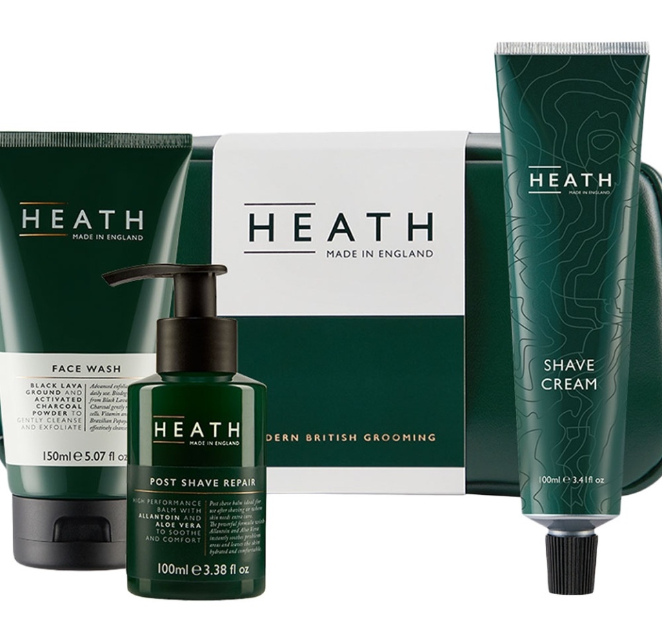 

Набор подарочный Heath крем для бритья, гель после бритья, средство для умывания для мужчин