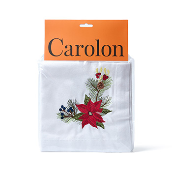 

Салфетка с вышивкой Carolon Пуансеттия 40 х 40 см 1 шт.
