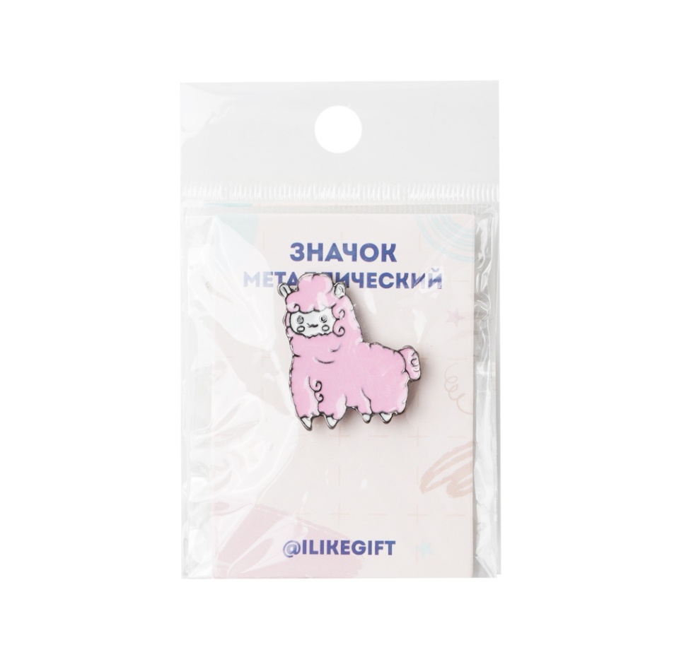 

Значок Pinpinpin Lama pink, Россия