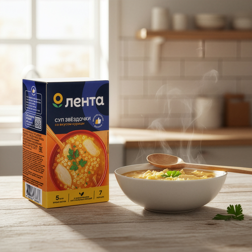 

Суп Лента Звездочки Курица 250 г