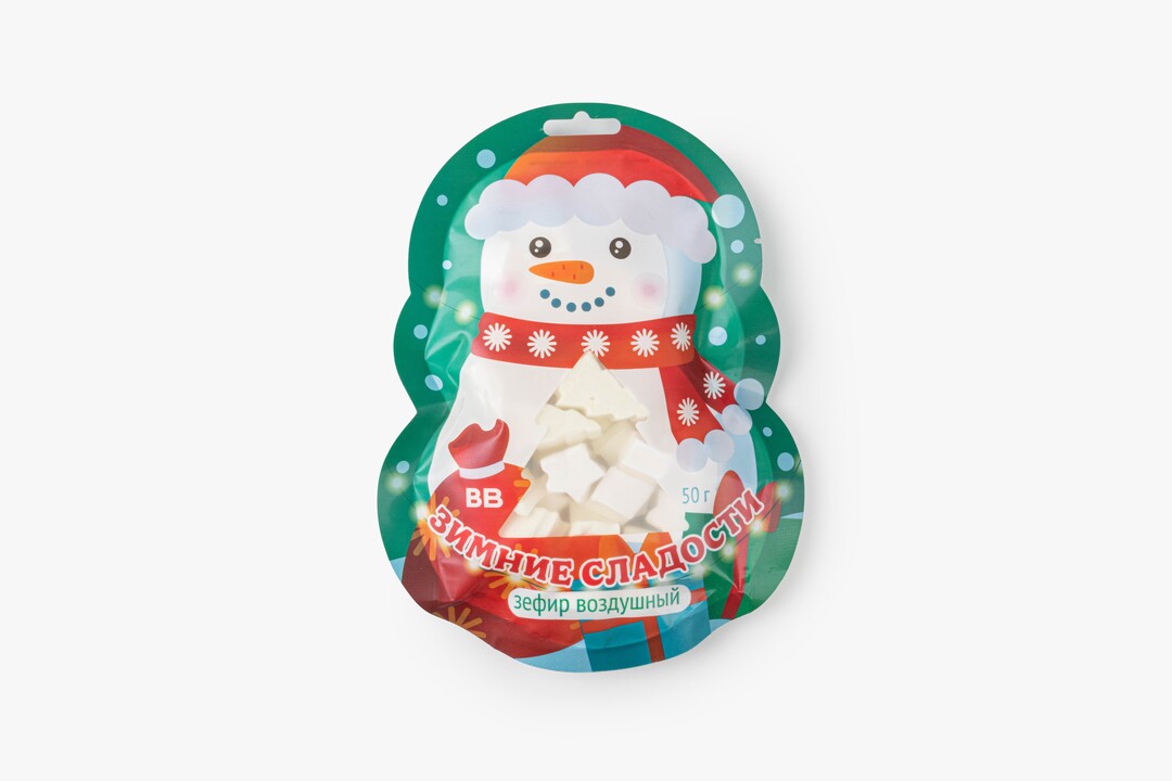 

Зефир ВкусВилл воздушный Зимние сладости 50 г