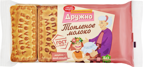 

Печенье Томский кондитер сахарное, топленое молоко 400 г