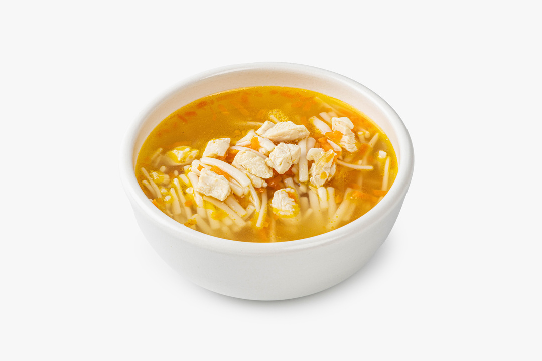 

Суп Вкусвилл куриный с домашней лапшой 390 г