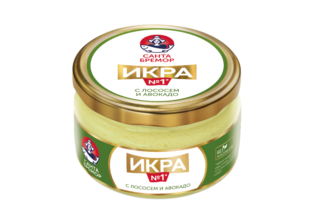 

Икра Санта Бремор деликатесная с лососем и авокадо 180 г