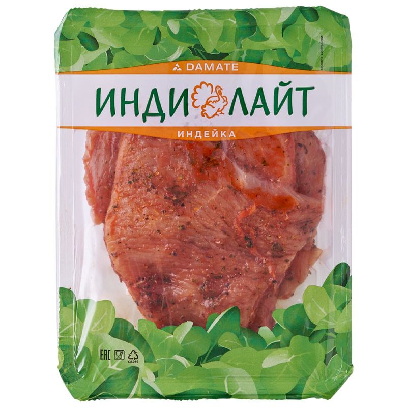 

Стейк-экспресс Индилайт из филе грудки индейки в пряных специях охлажденный 350 г