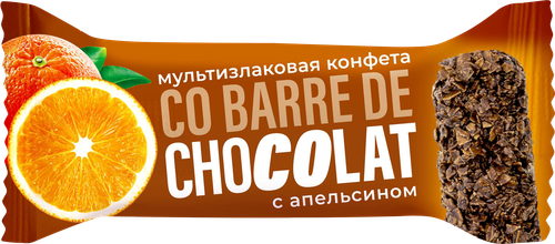 

Конфеты Co barre de Chocolat Мультизлаковые с апельсином весовые