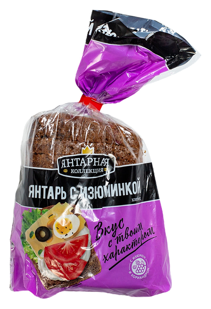 

Хлебец Каравай Янтарь с изюминкой в нарезке 300 г
