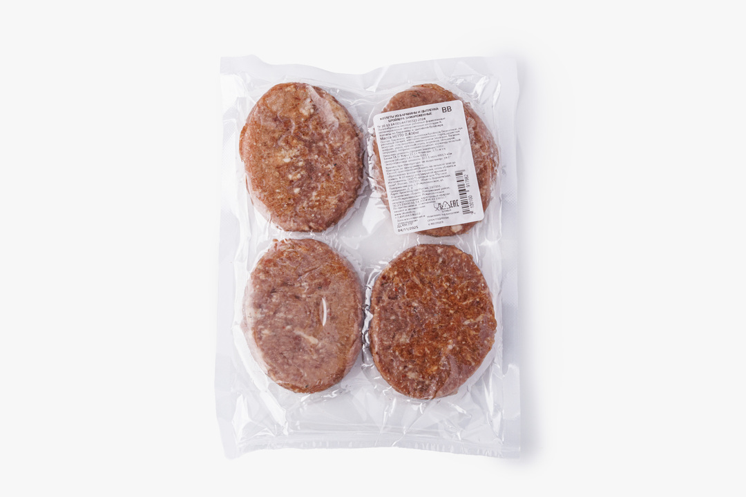 

Котлеты замороженные ВкусВилл из баранины и цыпленка-бройлера 400 г