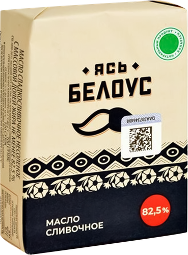 

Масло сладкосливочное Ясь Белоус 82.5% 180 г