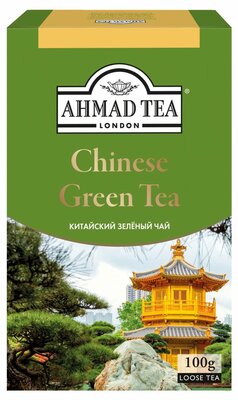 Чай зеленый Ахмад Ти (Ahmad Tea) Китайский (Chinese Green Tea) 100 г дизайн упаковки в ассортименте