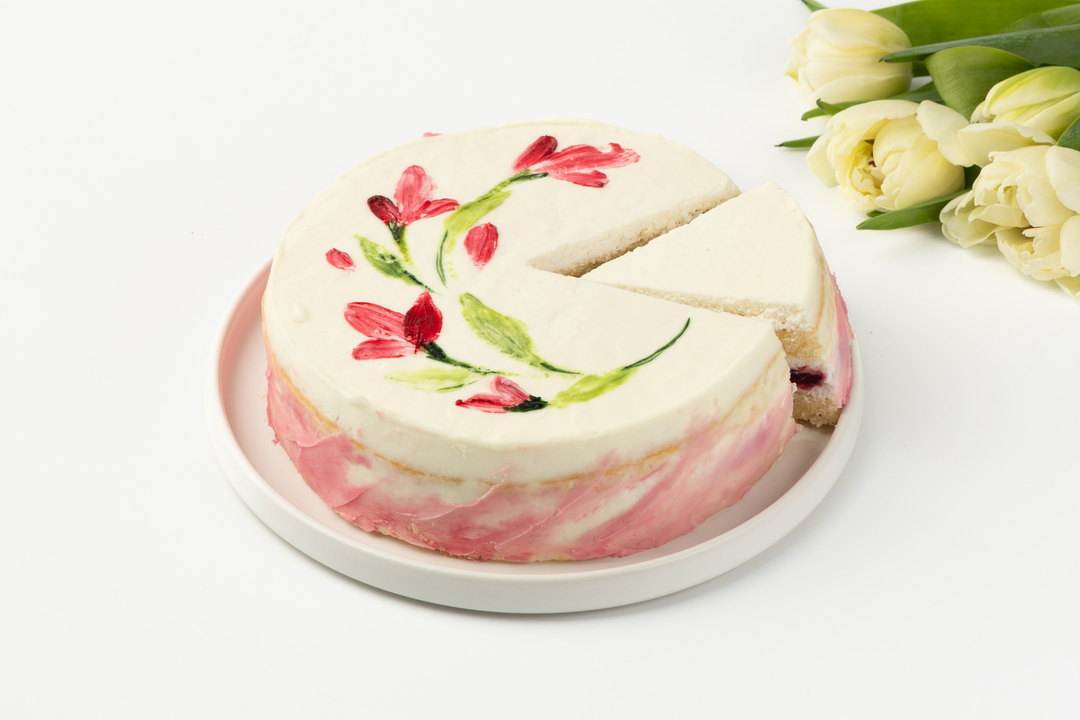 

Торт бисквитный ВкусВилл Акварельные цветы с ягодной начинкой 705 г