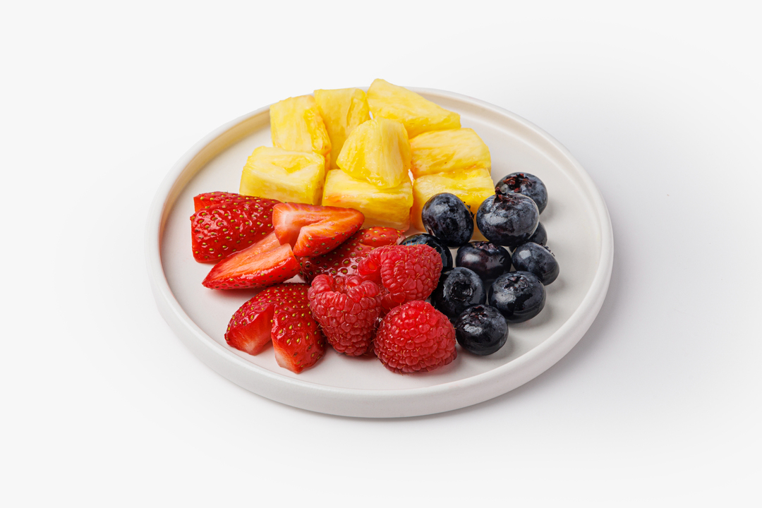 

Фруктовый микс Фруткорт ананас клубника голубика малина 150 г