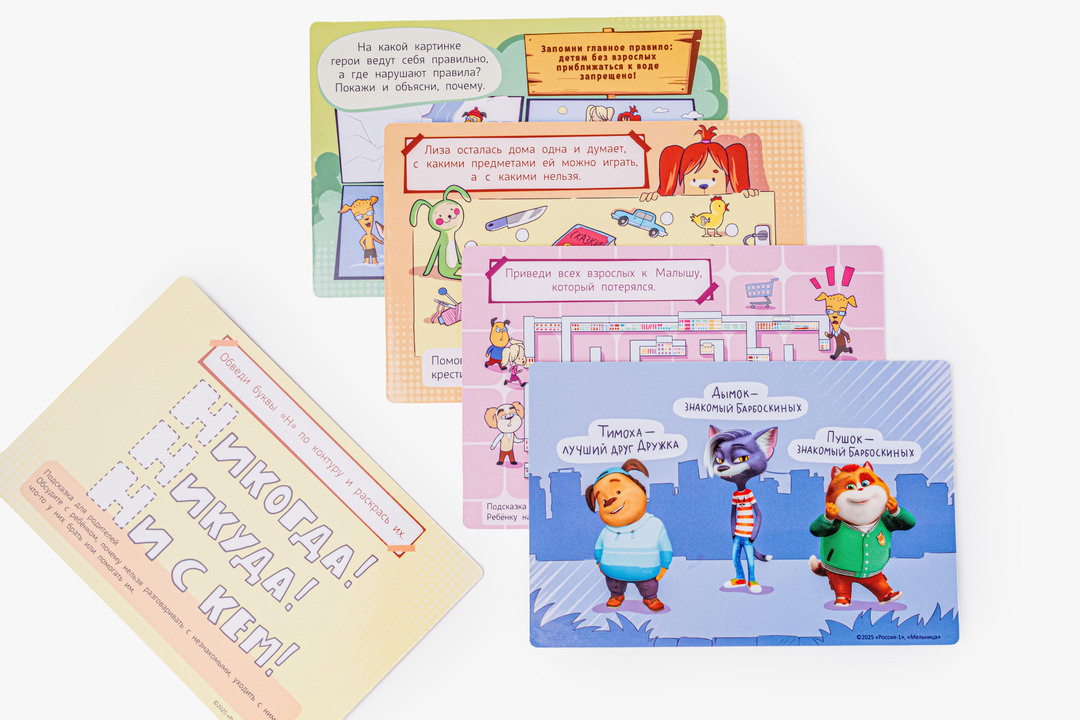 

Карточки безопасности ВкусВилл Барбоскины