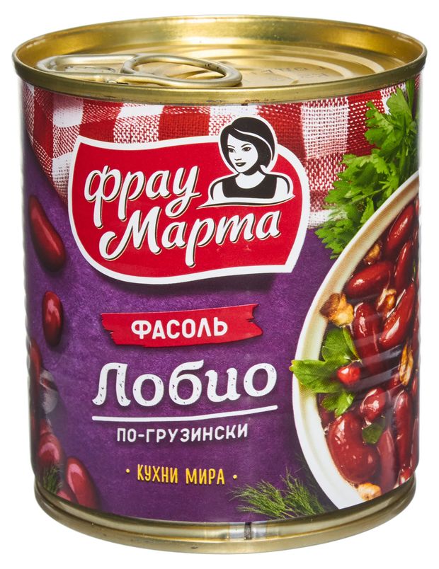 

Фасоль Фрау Марта красная лобио, по-грузински 310 г