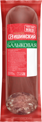 

Колбаса варено-копченая МК ИШИМСКИЙ Балыковая, категория Б, 350г