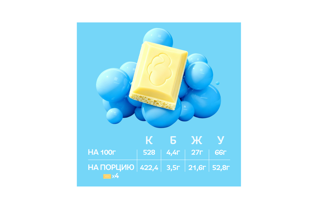 

Шоколад белый Воздушный пористый 80 г