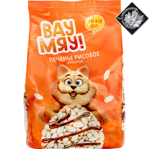 

Печенье Вау Мяу! рисовое в глазури 150 г