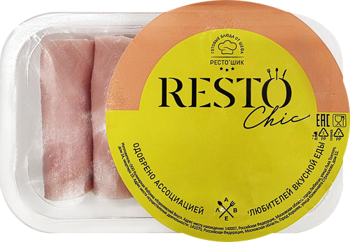 

Рулетики из куриной ветчины Resto Chic с сыром 500 г