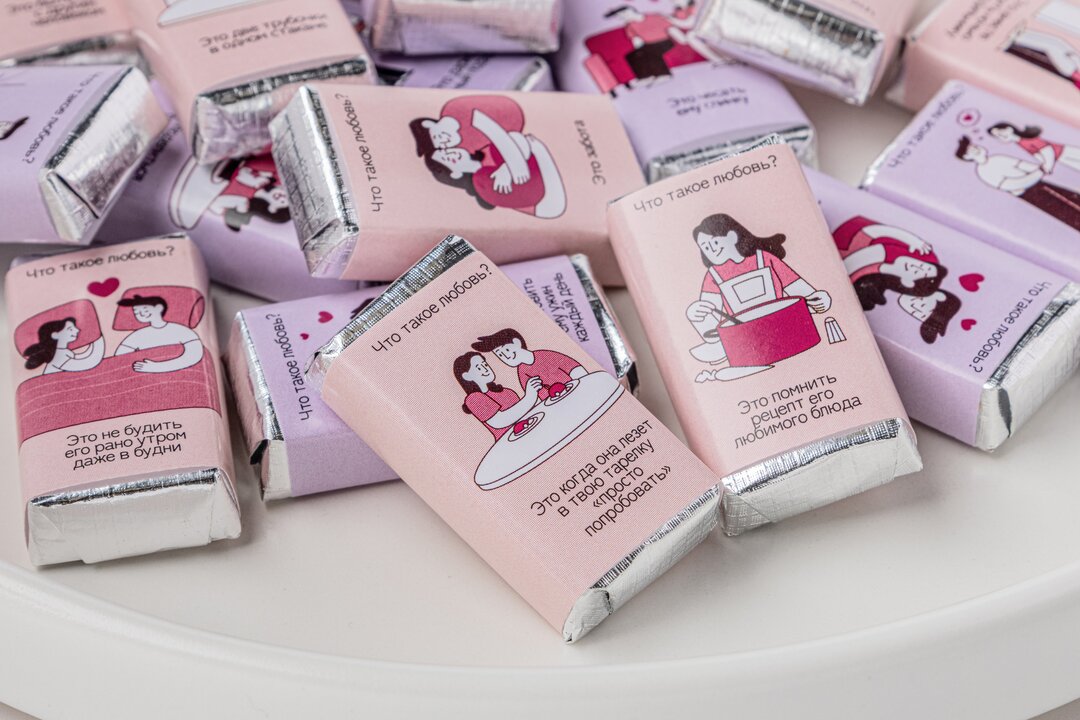 

Шоколад молочный ВкусВилл Про любовь 100 г