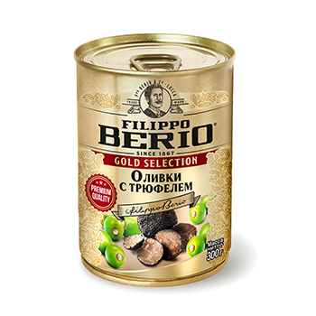 

Оливки Filippo Berio Золотой выбор (Gold Selection) зелёные с трюфелем 300 г