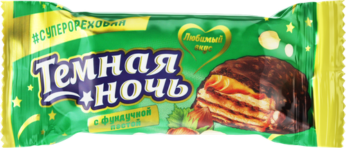 

Десерт Темная ночь с фундучной пастой весовой