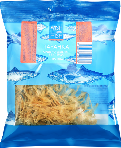 

Таранка Wish Fish сушено-вяленая без перца стружка 20 г