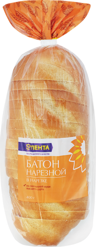 

Батон Лента Нарезной, высший сорт, в нарезке 400 г