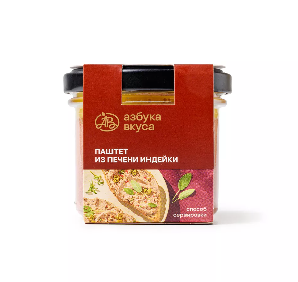 

Паштет Азбука Вкуса из печени индейки 90 г