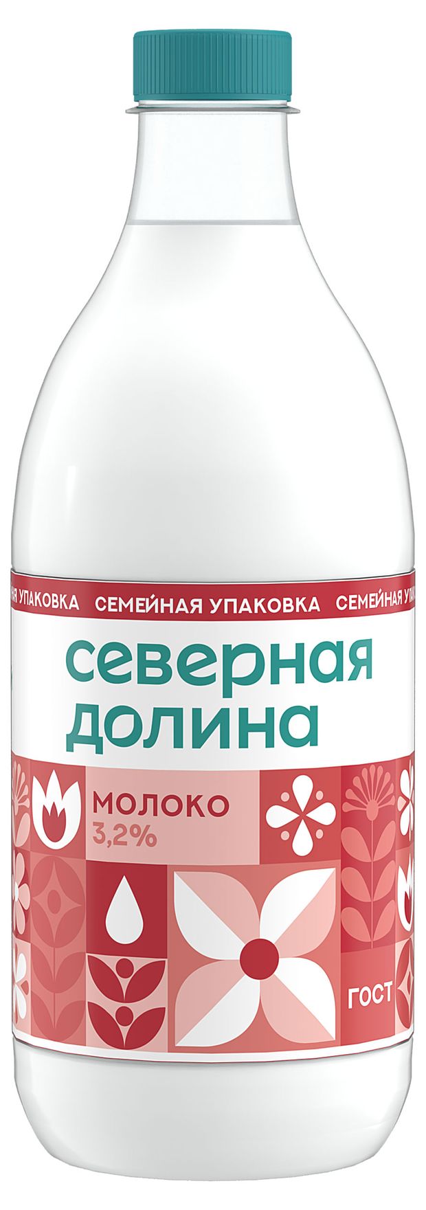 

Молоко Северная Долина питьевое пастеризованное 3.2%, 1.4 л